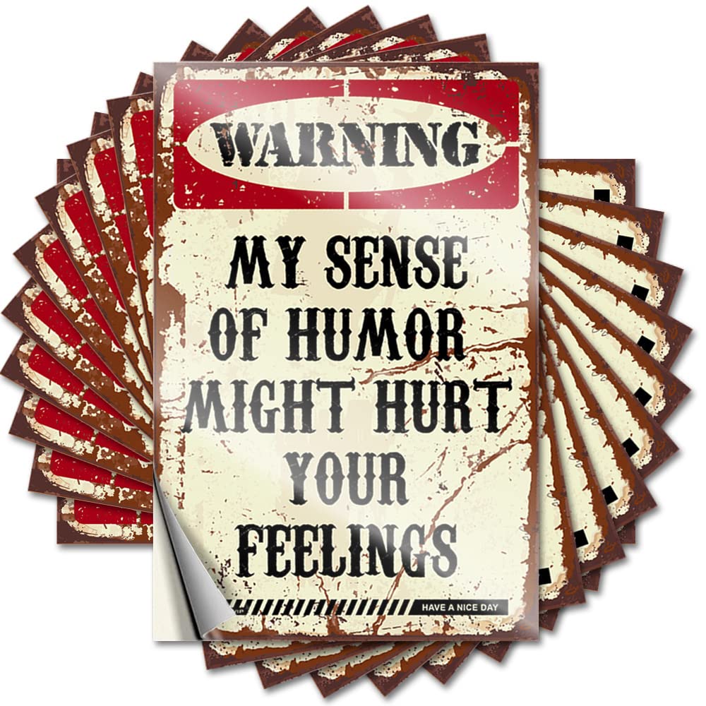 Vintage, Bumper Tumbler Warning My Sense of Humor Might Hurt Your Feelings! | Fall Roll(8X12CM)