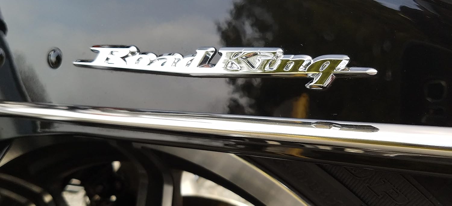 Front Fender Emblem Medallion Nameplate Script Compatible for Harley Davidson Road King 14100230