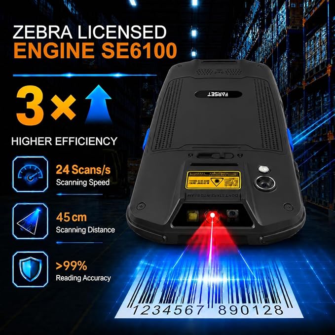 Lector de Códigos de Barras Farset F7-WiFi Android 14 miniatura 2