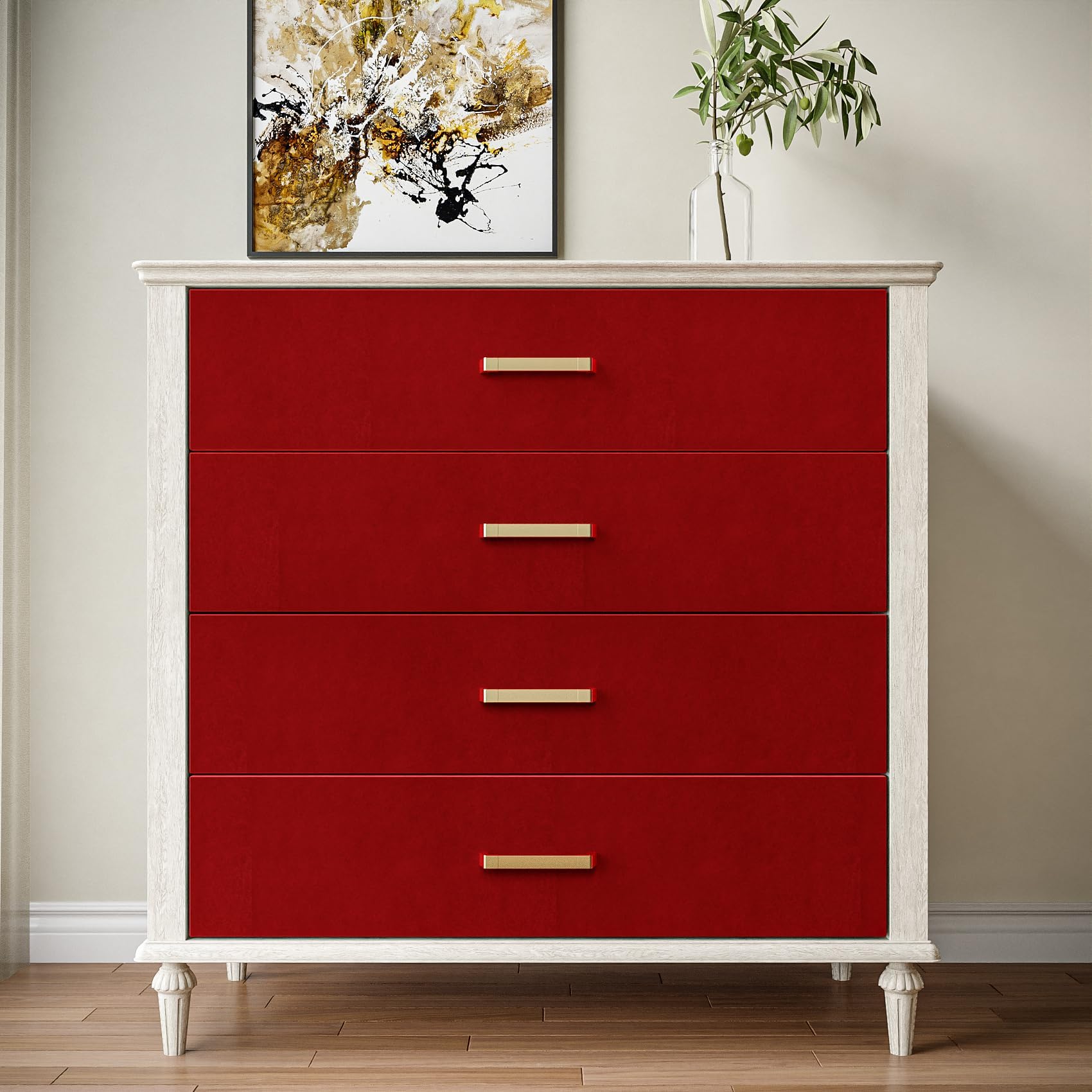 Decotalk Papier Peint Adhesif Mural Rouge Foncé Velours 40X500cm Adhésif Pour Meuble Rouge Revetement Mural Papier Peint Autocollant Vintage Rouleau Adhésif Pour Salon Chambre Escalier Grenier