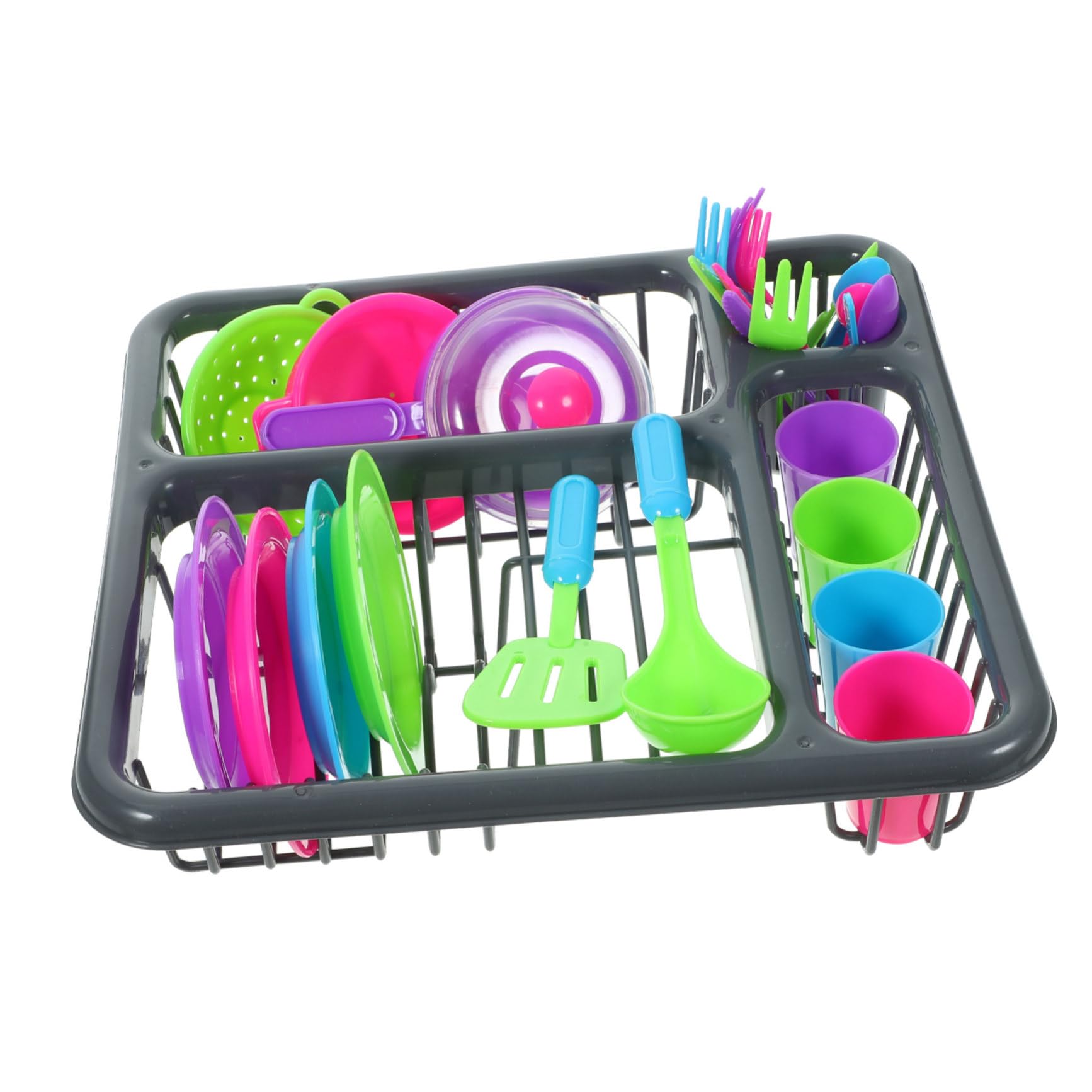 Vaguelly 1 Set Plastic Kitchen for Interactive Playhouse Tableware Parent Activity and Safe for Young Birthday and Party Present Random Color