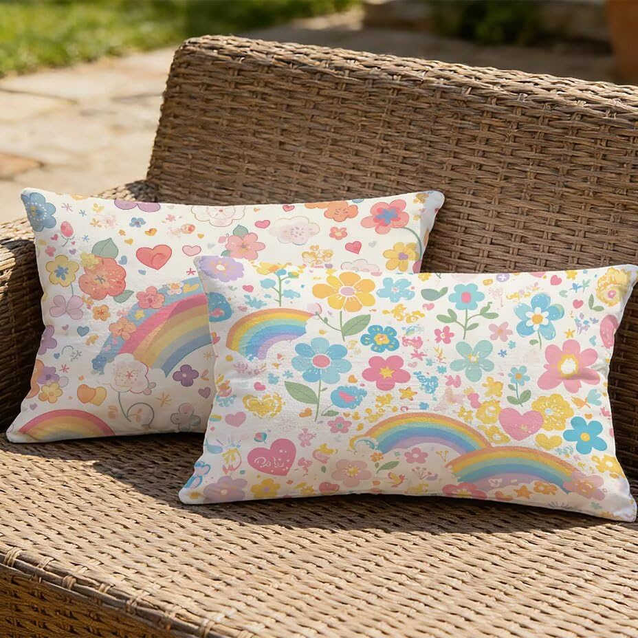 Housse de coussin de jardin imperméable anti-UV 80x100 cm contre la pluie