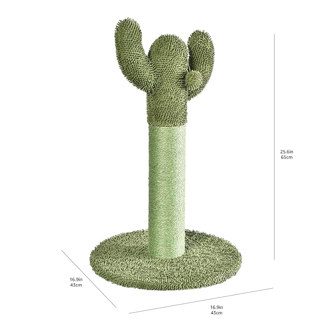 Foto 7 de 7 de Amazon Basics Rascador para gatos de interior, poste individual, 65 cm, verde