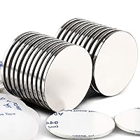 Vista 32 de LOVIMAG Imanes de disco de neodimio superfuertes, potente imán de tierras raras con adhesivo de doble cara para nevera, bricolaje, construcción