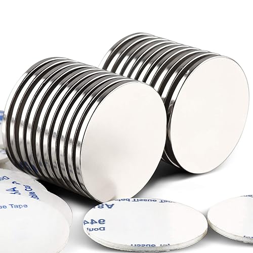 Miniatura 31 de LOVIMAG Pequeños imanes de disco de neodimio, imán de tierras raras con adhesivo de doble cara para nevera, bricolaje, construcción, científico