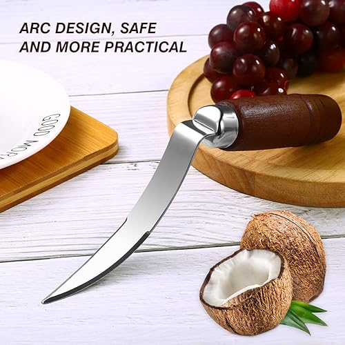 Miniatura 3 de Herramienta de coco Removedor de carne de coco Abridor de coco Raspador de carne de coco