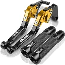 DOUKI for BMW G650GS G650 GS G 650GS 2008-2016 Motorcycle Folding Extendable Brake Clutch Levers Adjustable Handlebar Grips Ends with Logo CNC Lever Color 14