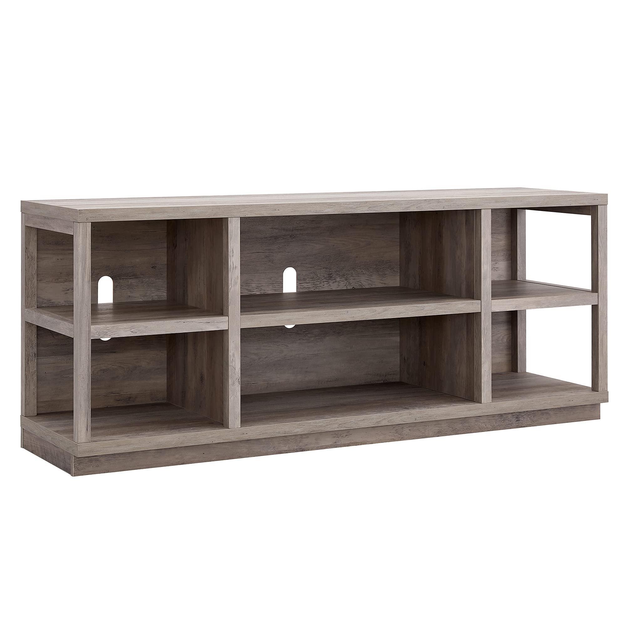Freya Rectangular TV Stand for TV's up to 65" in Gray Oak