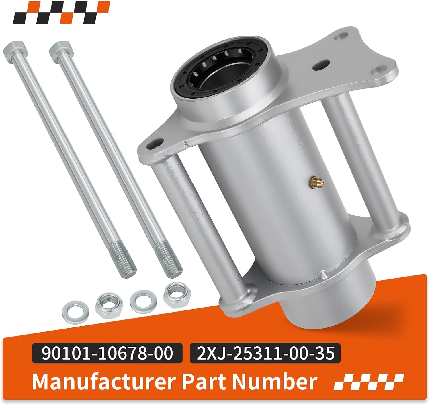 Rear Axle Bearing Housing Carrier Hub W/Bolts Kit for Yamaha Blaster 200 YFS200 1988-2002 2XJ-25311-00-35 90101-10678-00