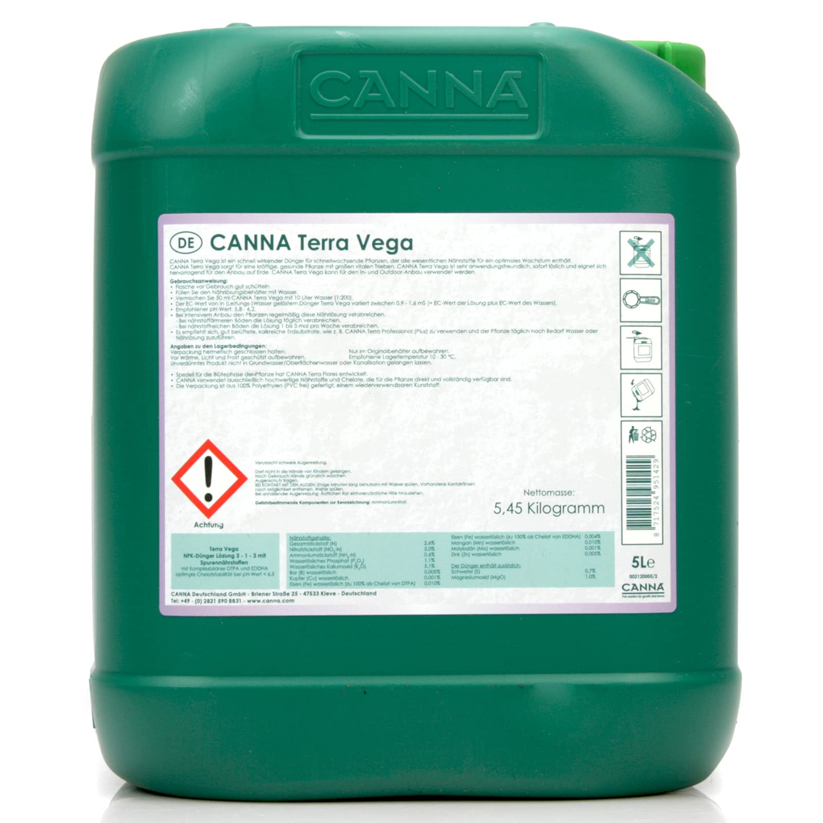 CANNA Terra Vega nawóz, brązowy