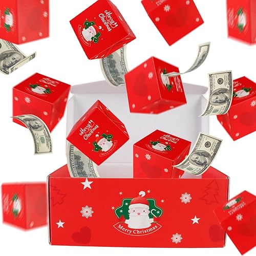 DAYI Caja sorpresa de dinero, caja plegable para regalos, 10 rebotes, para Navidad, aniversario, San Valentín, propuestas