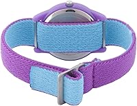 Vista 2 de Disney Frozen Kids' Plastic Time Teacher Analog Quartz Nylon Strap Watch