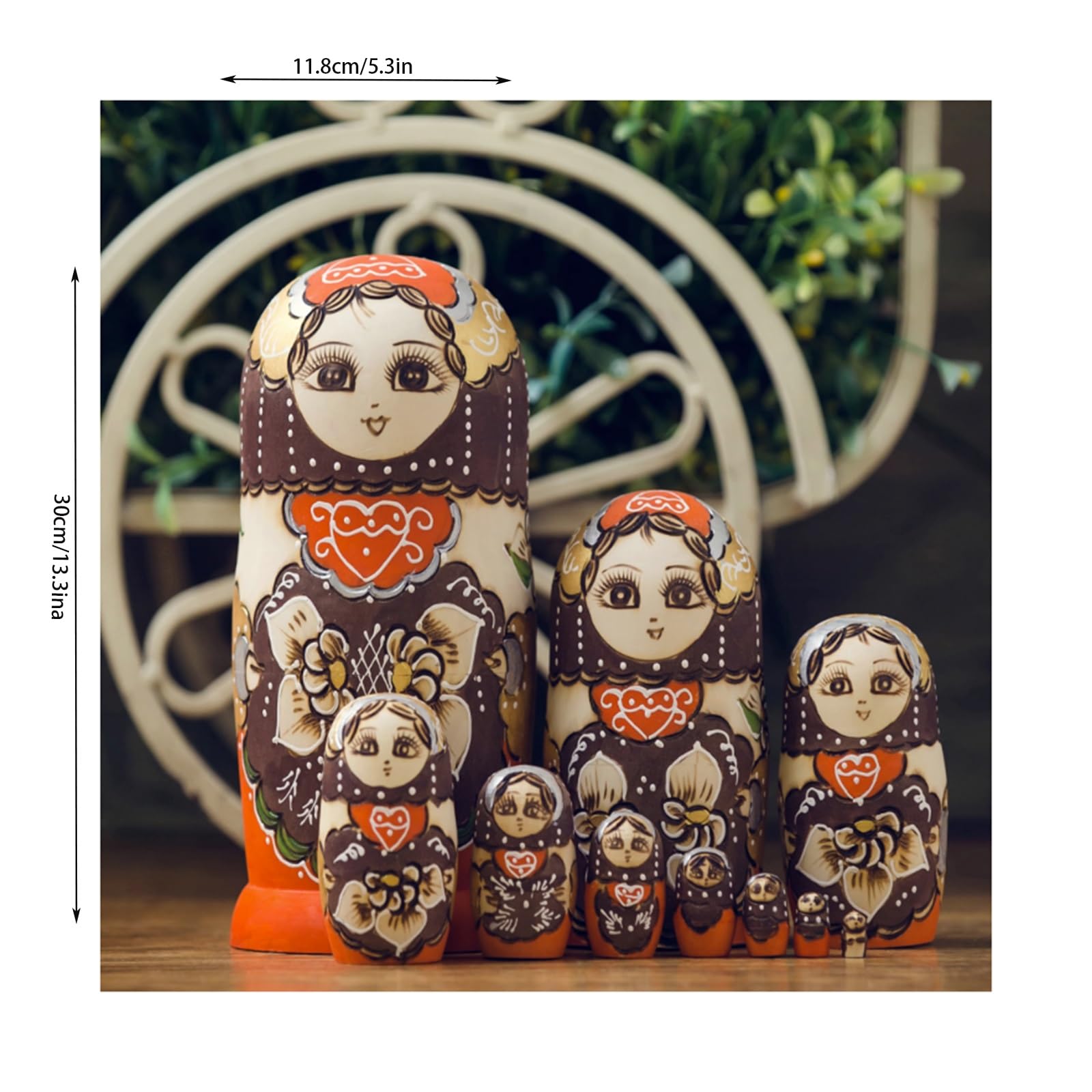 Amazon.co.jp: 置物 マトリョーシカ 美しいロシアの女の子の入れ子人形
