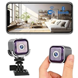 Caméra Espion Miniature 1080P,Caméra Surveillance WiFi Intérieur sans Fil - Mini Caméra Espion avec Vision Nocturne,Détection de Mouvement et Audio Bidirectionnel en Temps Réel par Application Mobile - Amazon product rated Grade A