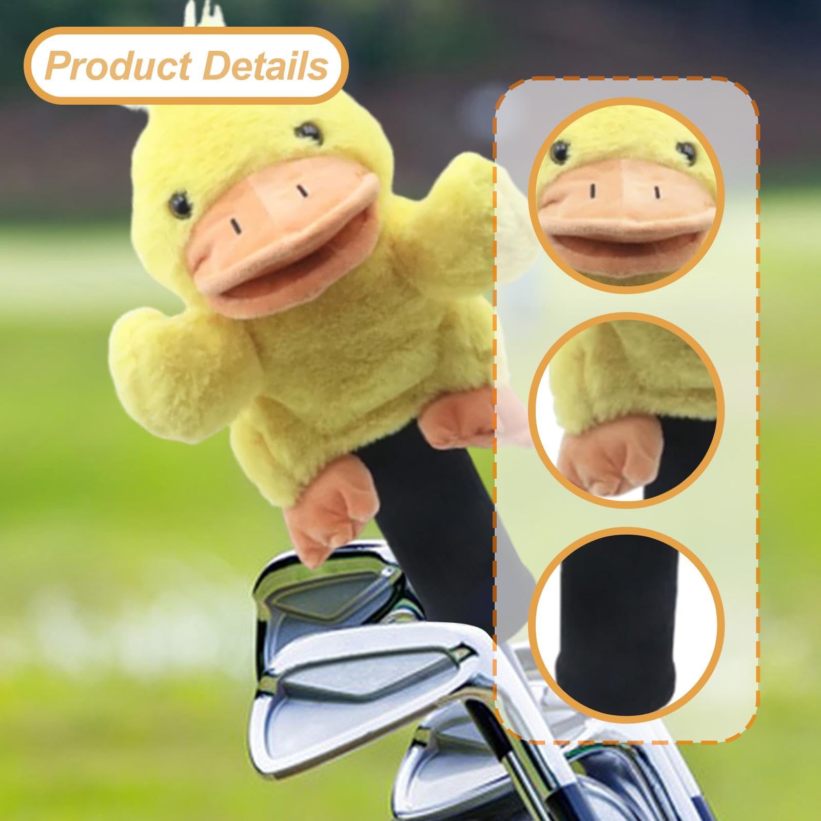 Milageto Funda de de Golf con diseño de Animal, y Gruesa, Divertida y de Peluche, Ideal para Familiares y compañeros de Trabajo en año