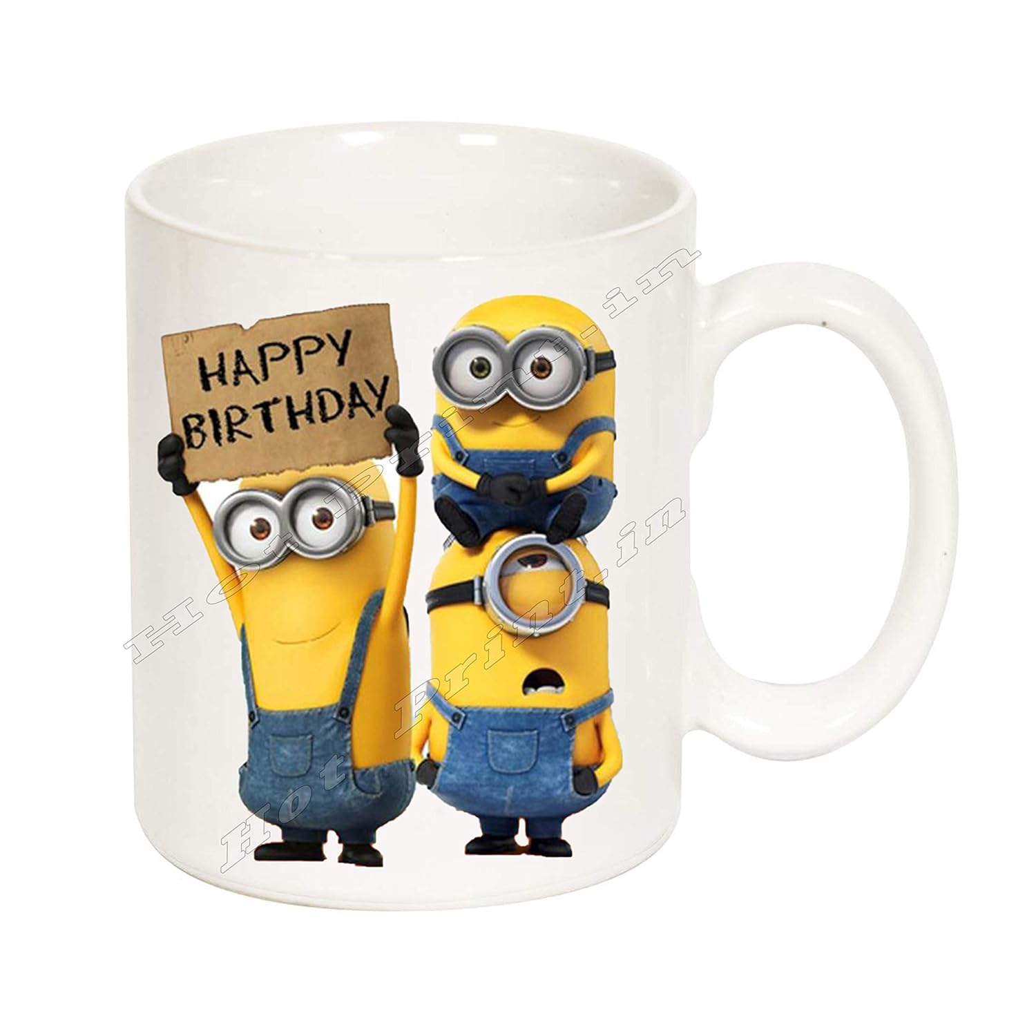 Buy Hot Print™ Customized Minion Mug/Minion b.Day Mug/Birthday Wishes
