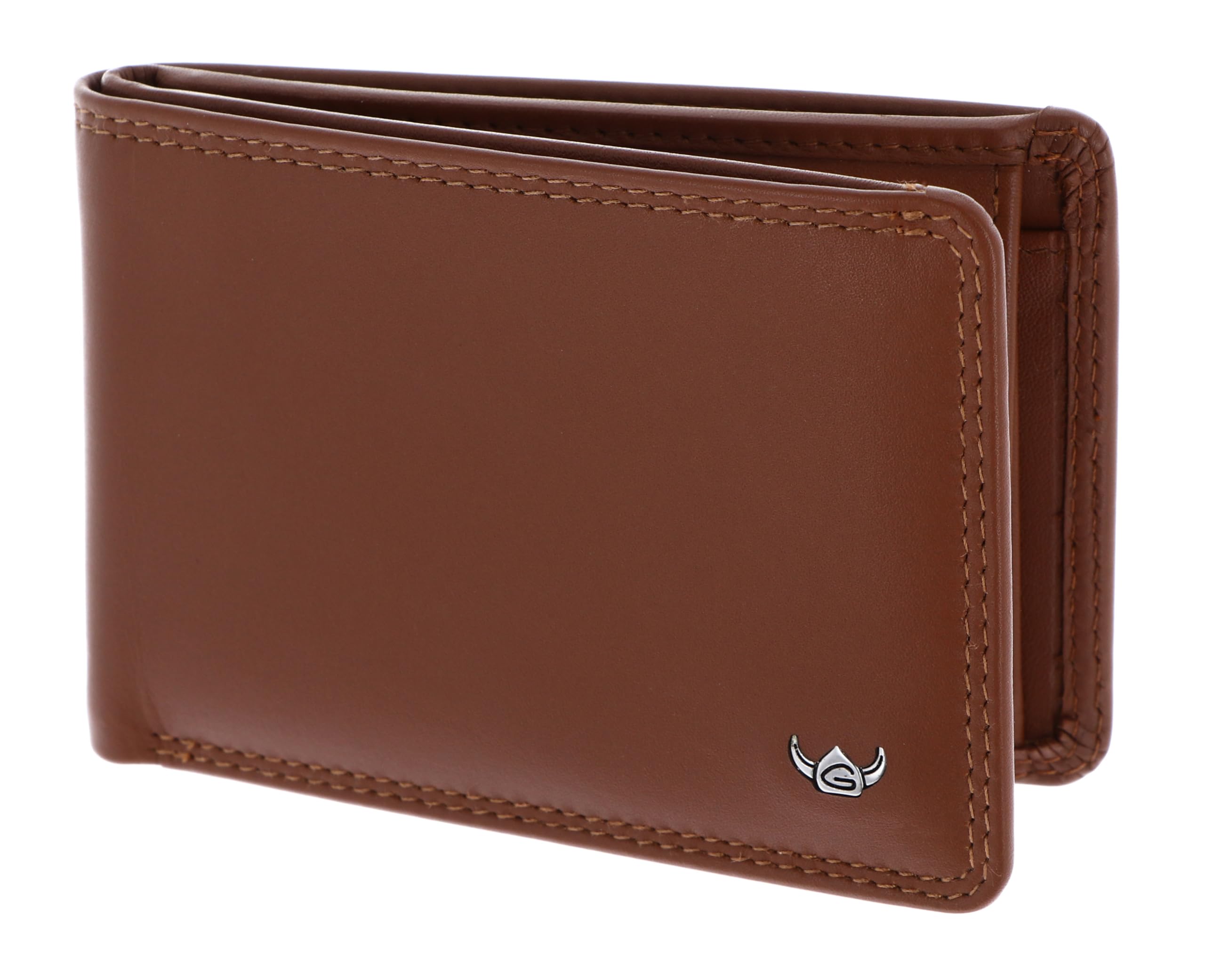 Golden Head Cuero Monedero Polo RFID Protect Minischeintasche 1193 Cognac marrón
