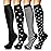 Iseasoo 4 Pairs Compression Socks for Women Circulation-Best Support for Nurses,Running,Athletic,Travel S-M