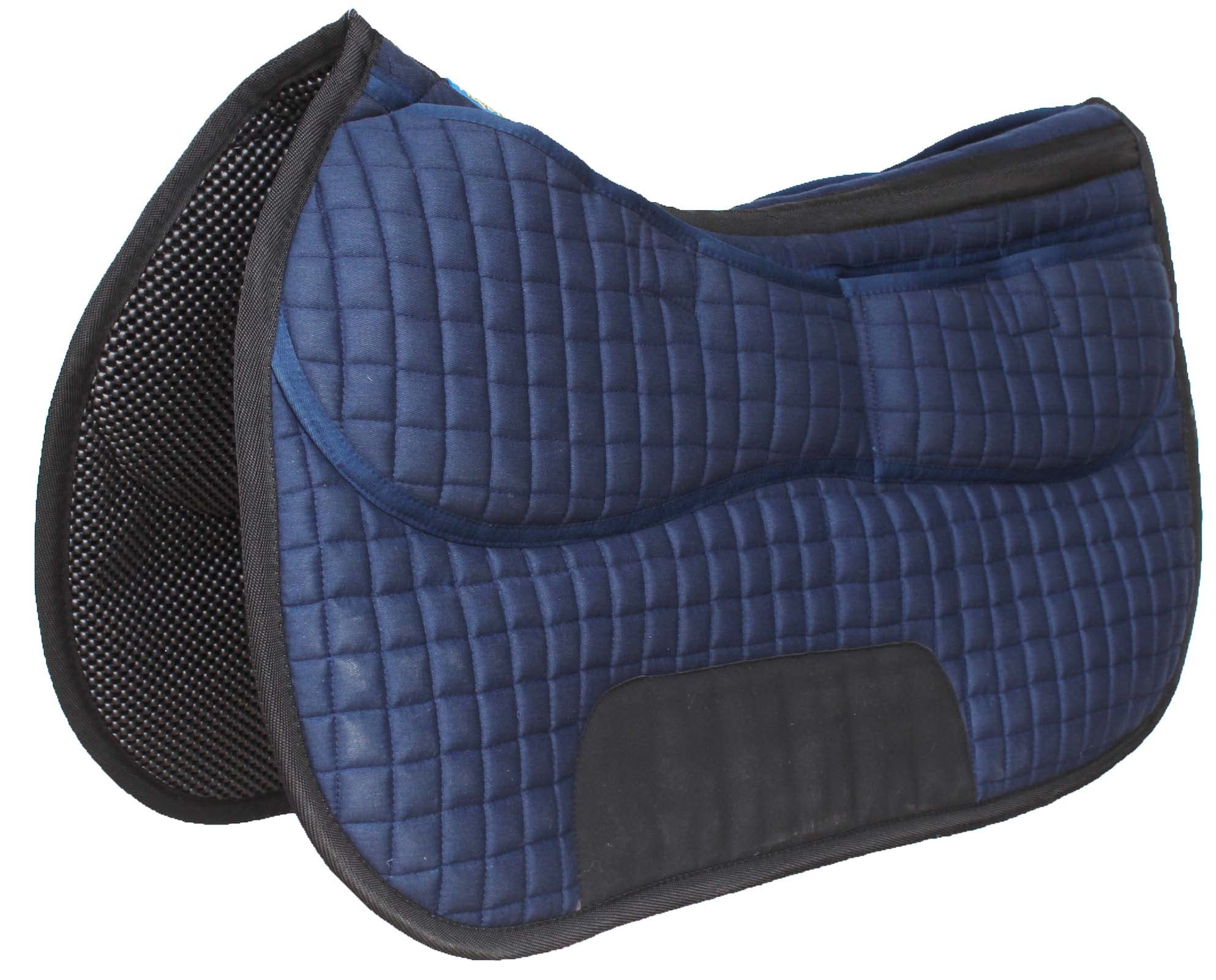 CHALLENGER Sottosella in neoprene trapuntato, 66 x 40,6 cm, con inserti in schiuma, colore: blu navy 39TS12NV