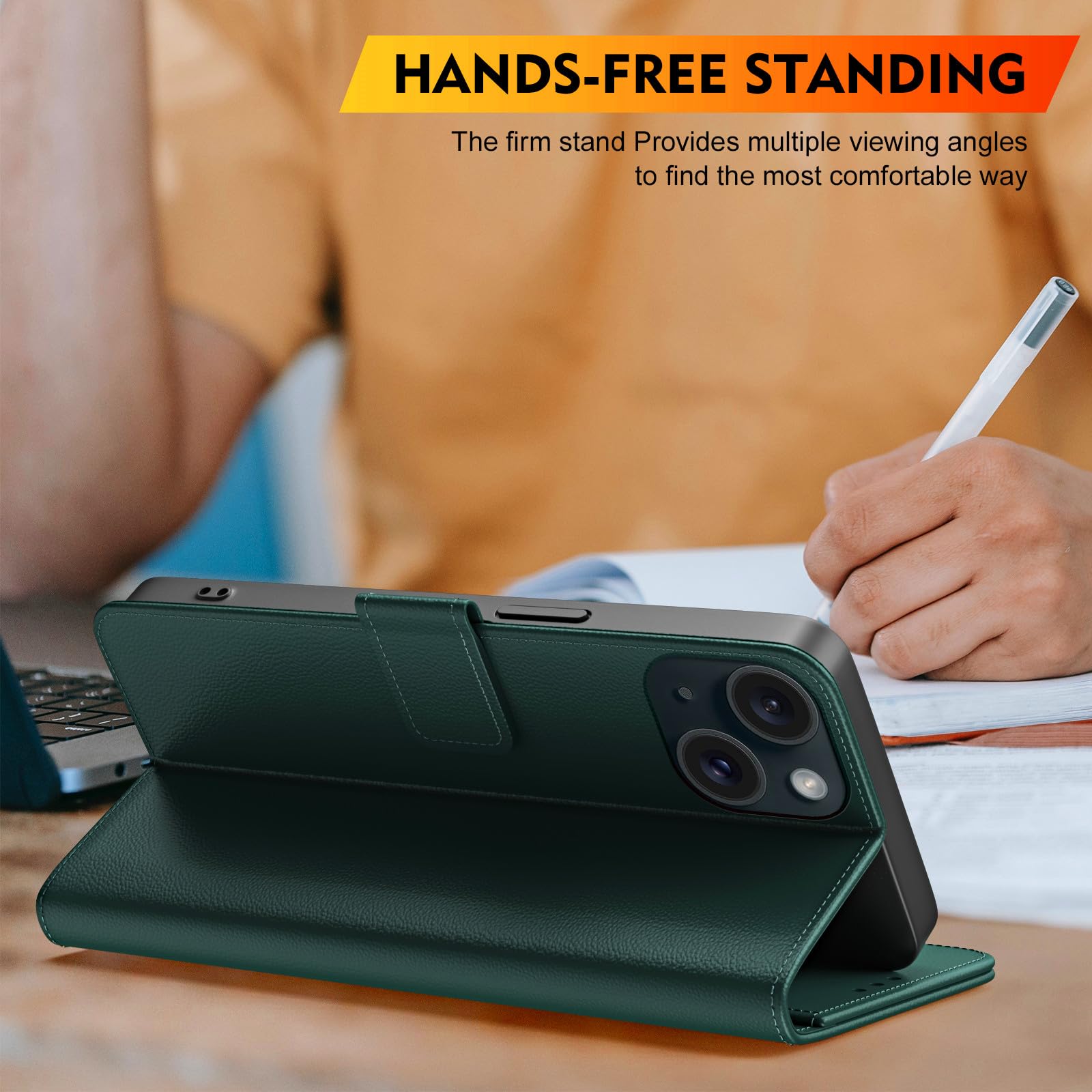 Coque Portefeuille IPhone 11 - Étui Flip Magnétique Avec Porte-Cartes - Protection Anti-Choc - Noir