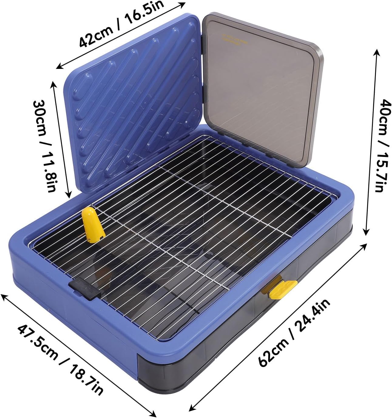 Dog Pee Pad Tray High Sides Spacious Puppy Indoor Potty Training Pad Holder Large Dogs