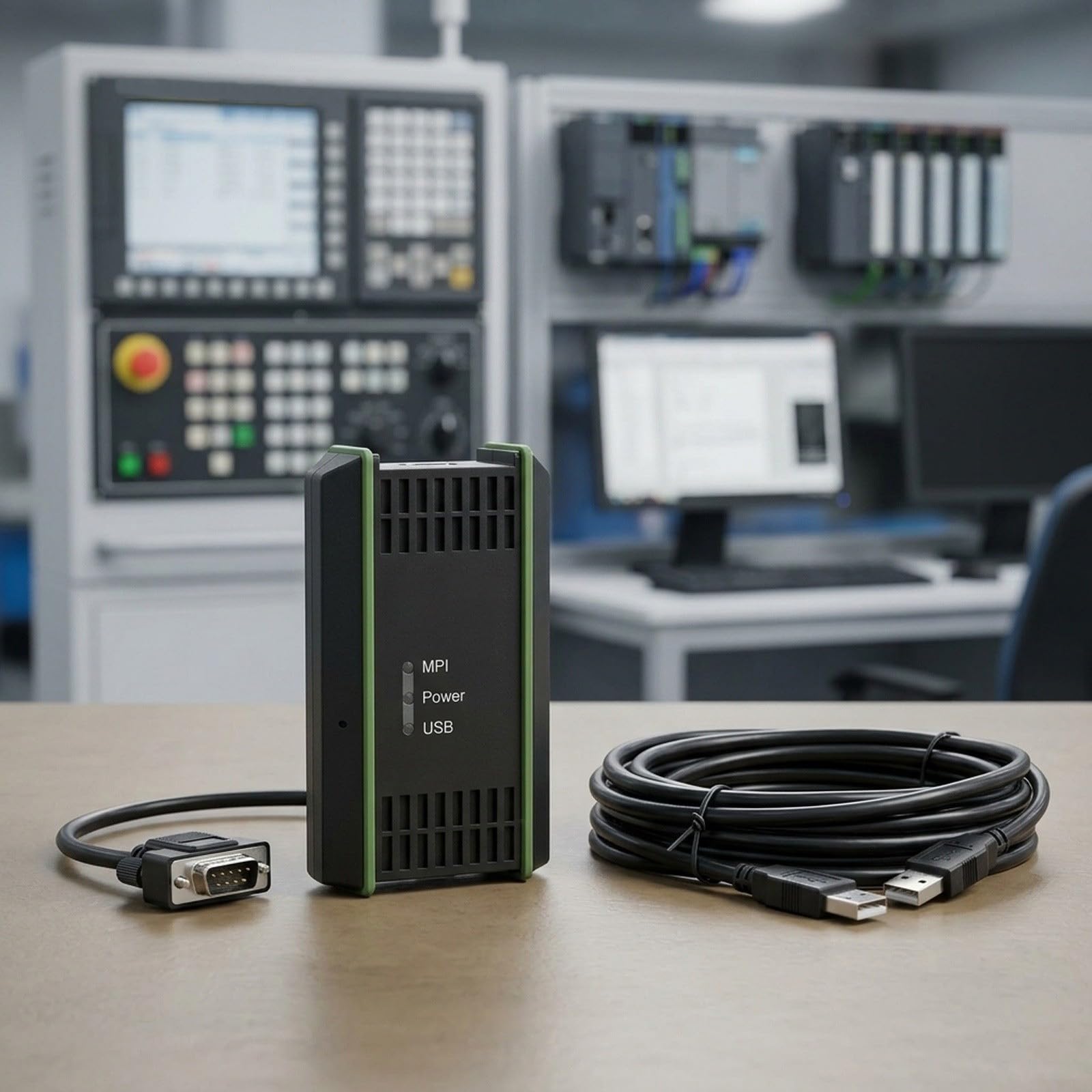 Adattatore USB per PC 6GK1571-0BA00-0AA0 per i controlli SIMATIC S7-SPS, supporta il software di programmazione STEP 7 V5.5 e per sistemi operativi Windows 7, consente stabile MPI e