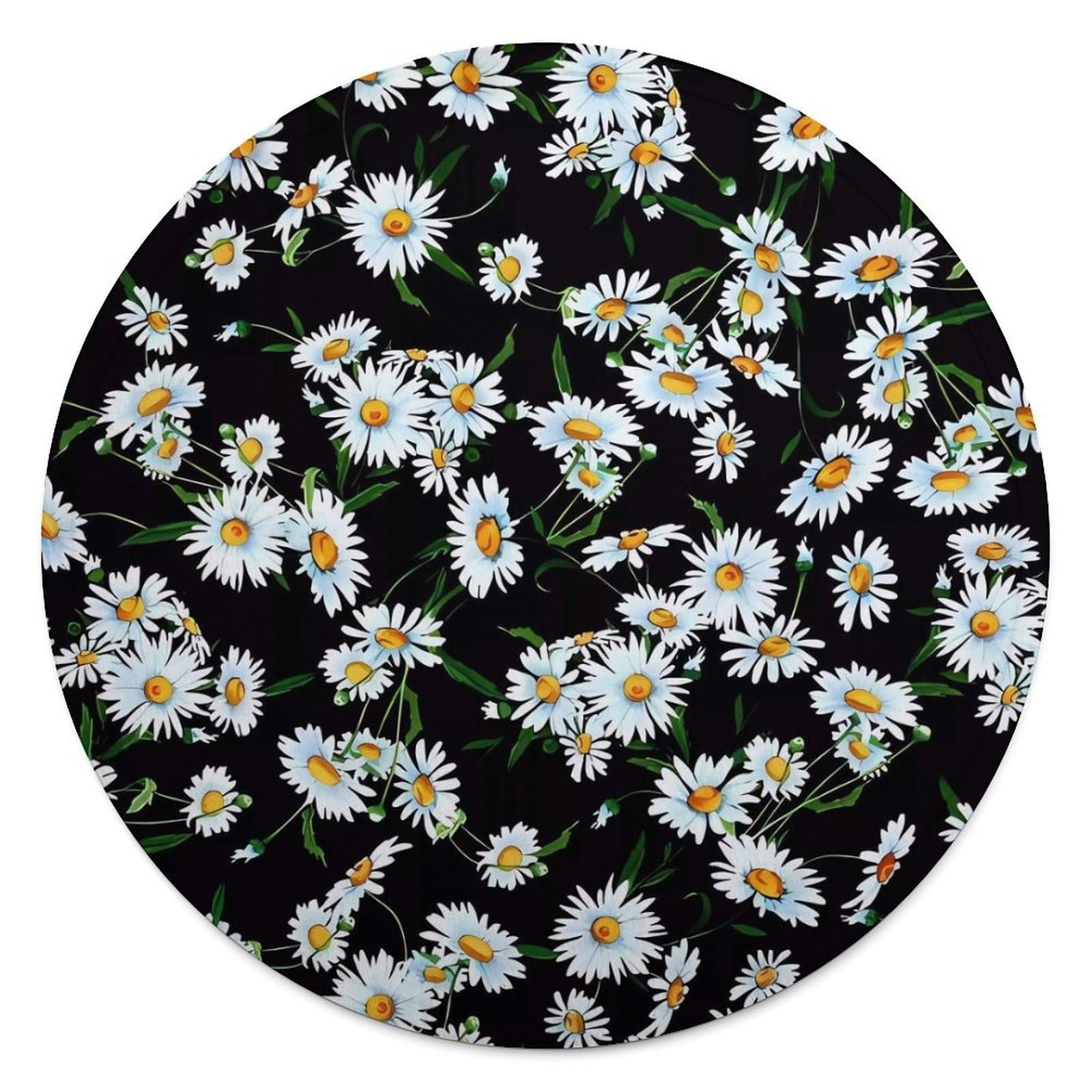 Couverture ronde flanelle douce et pliable pour isolation thermique camping