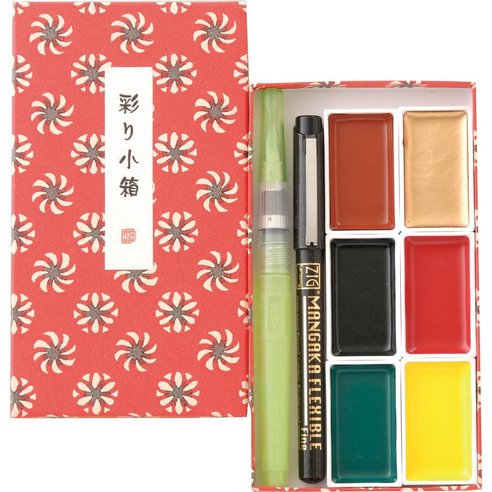 Kuretake Juego de Acuarelas, 1 stück (3er Pack), 3