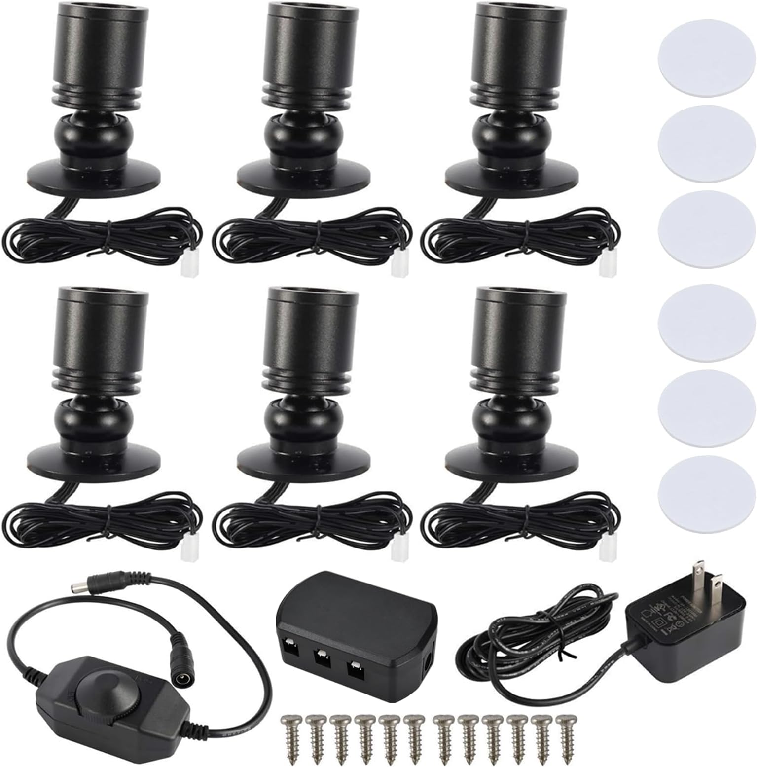 YaeCCC 6 Pack Dimmable LED Mini Spotlight (Daylight 6400K)