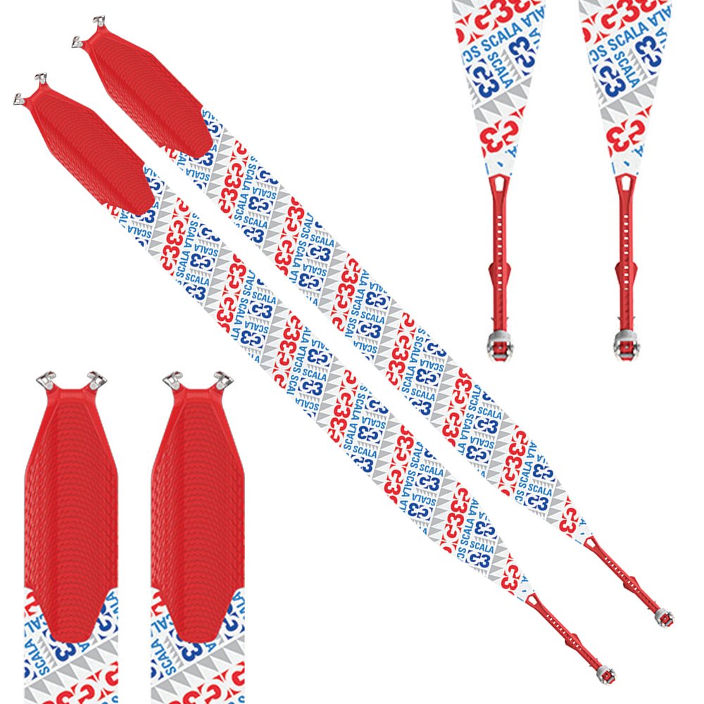 Amazon | G3 Scala Climbing Skins - 130mm / Medium - Blue/Red