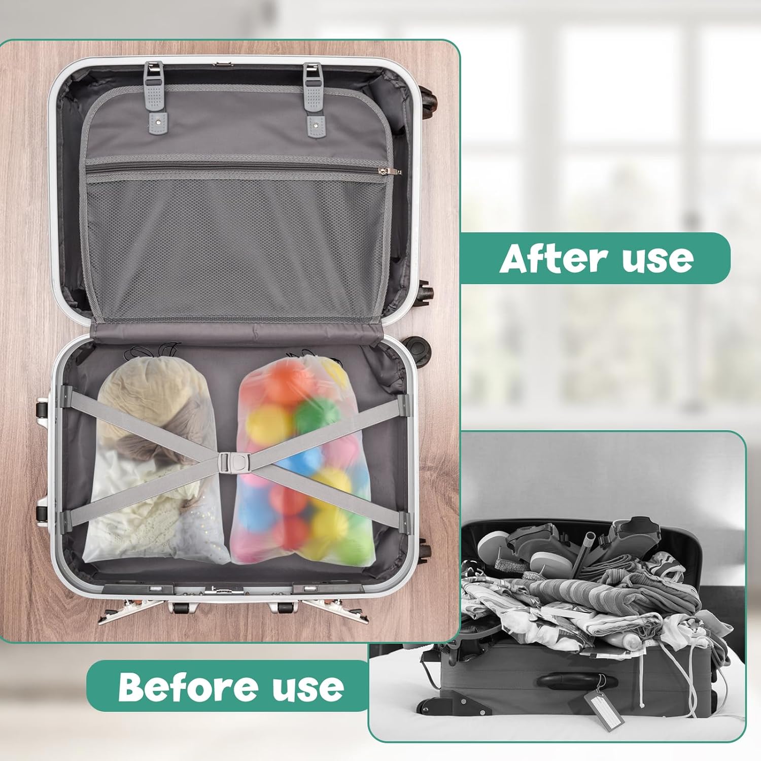 100Pcs Shoe Bags for Travel，PLULON 15.7" x 11.8" Clear Drawstring Storage Plastic Bags Shoes Organizer for Packing Waterproof Dustproof Women Men Portable Travel Essentials - Image 5