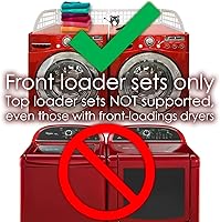 Vista 5 de Haus Maus The Original Laundry Guard - Stop Laundry From Falling Behind Washer/Dryer - Invented by a US Mom - Made in NorthAmerica - Magnetic - Fits