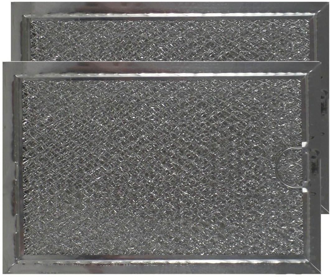 Range Hood Filter Replacement for GE Fits for GE AP4411908 Aluminum Mesh Grease Microwave Oven Filters, 5" x 7-5/8" x 1/8", 4-Pack
