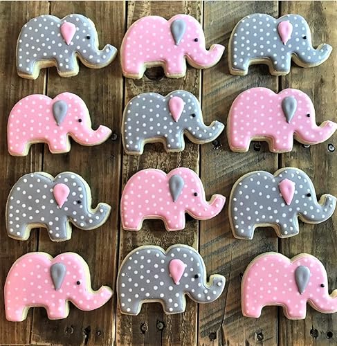 Miniatura 9 de Lindo cortador de galletas de elefante, 4.25 pulgadas, fabricado en Estados Unidos por Ann Clark