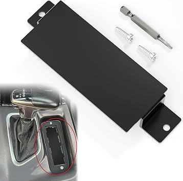 Anti-Theft Steel Neutral Cover Plate, Tamper-Proof Screws with T-20 Tool for Dodge 2015-2023 Challenger SRT Hellcat Redeye,SRT Hellcat, Scatpack 392, Daytona, Hemi
