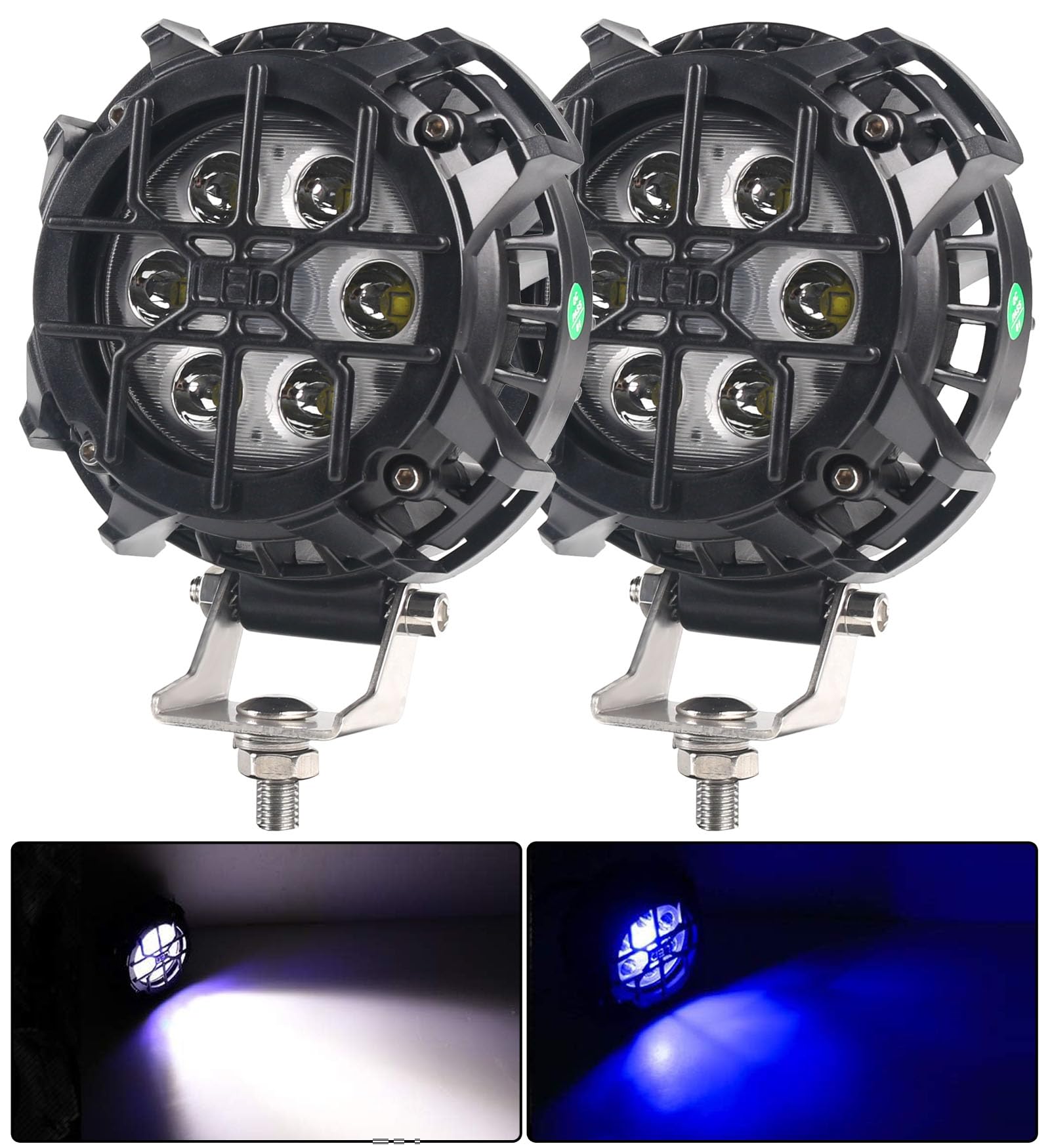 Amazon.co.jp: ライトポッド 4インチ 42W 4000LM LEDポッド オフロード