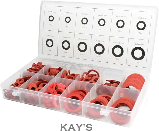 Toolzone 600 Assorted Fibre Washers