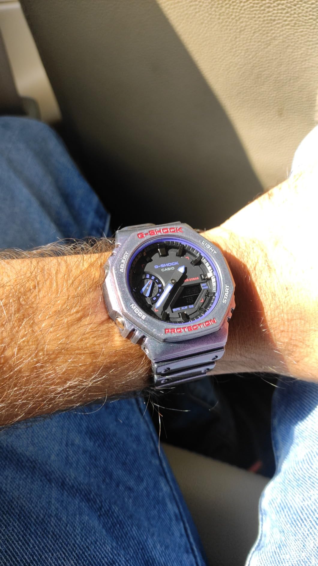 CASIO G-SHOCK GA-2100AH-6AJF Purple Analog-Digital Watch