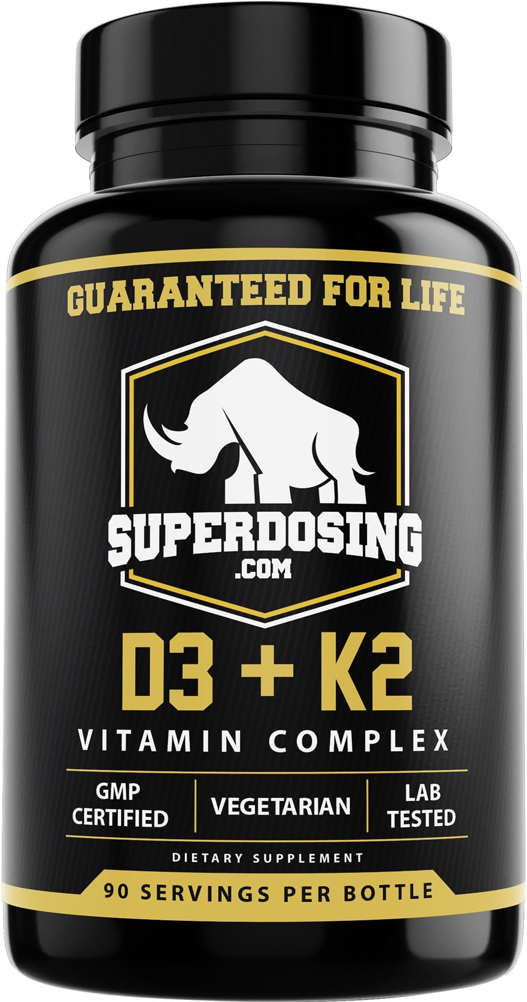 Best Value Max Strength 10,000 iu Vitamin D3 and 1500 mcg Vitamin K2 Supplements 1 Bottle Pk D3K2 Vitamins and Supplements for Health. D3-K2 MK4 Capsules, Best K2D3 Vitamin for Immune System.