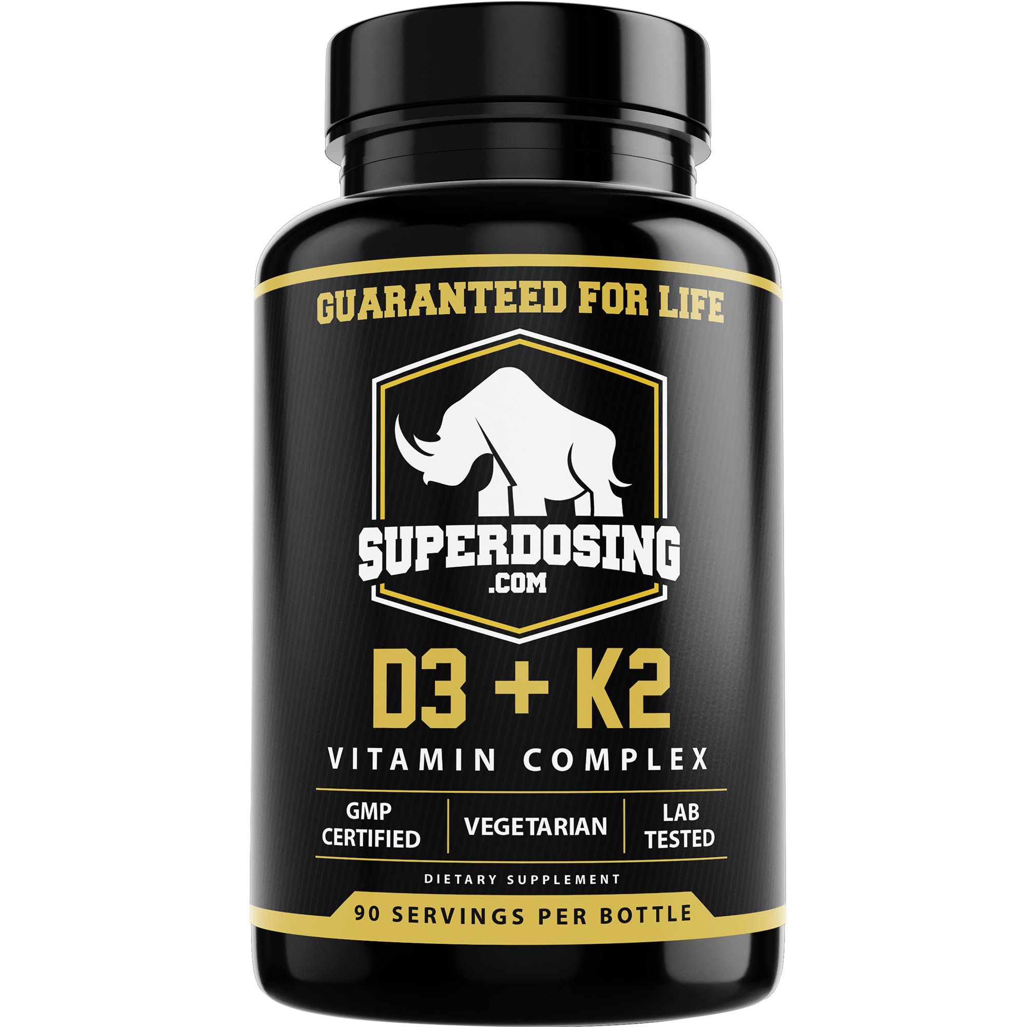 [90 Days] Max Strength, 2 in 1 D3 and K2 with 10,000 iu Vit D and 1,500 mcg Vit K. D3K2 Supplements Promote Bone and Heart Health. D3-K2 MK4 Supplement Capsule Boosts Immune System. Best K2D3 Vitamin