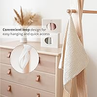 Vista 4 de Konssy 6 unidades de toallas faciales, toalla suave para lavar la cara, toallas de algodón para la piel sensible de mujer, toallas reutilizables