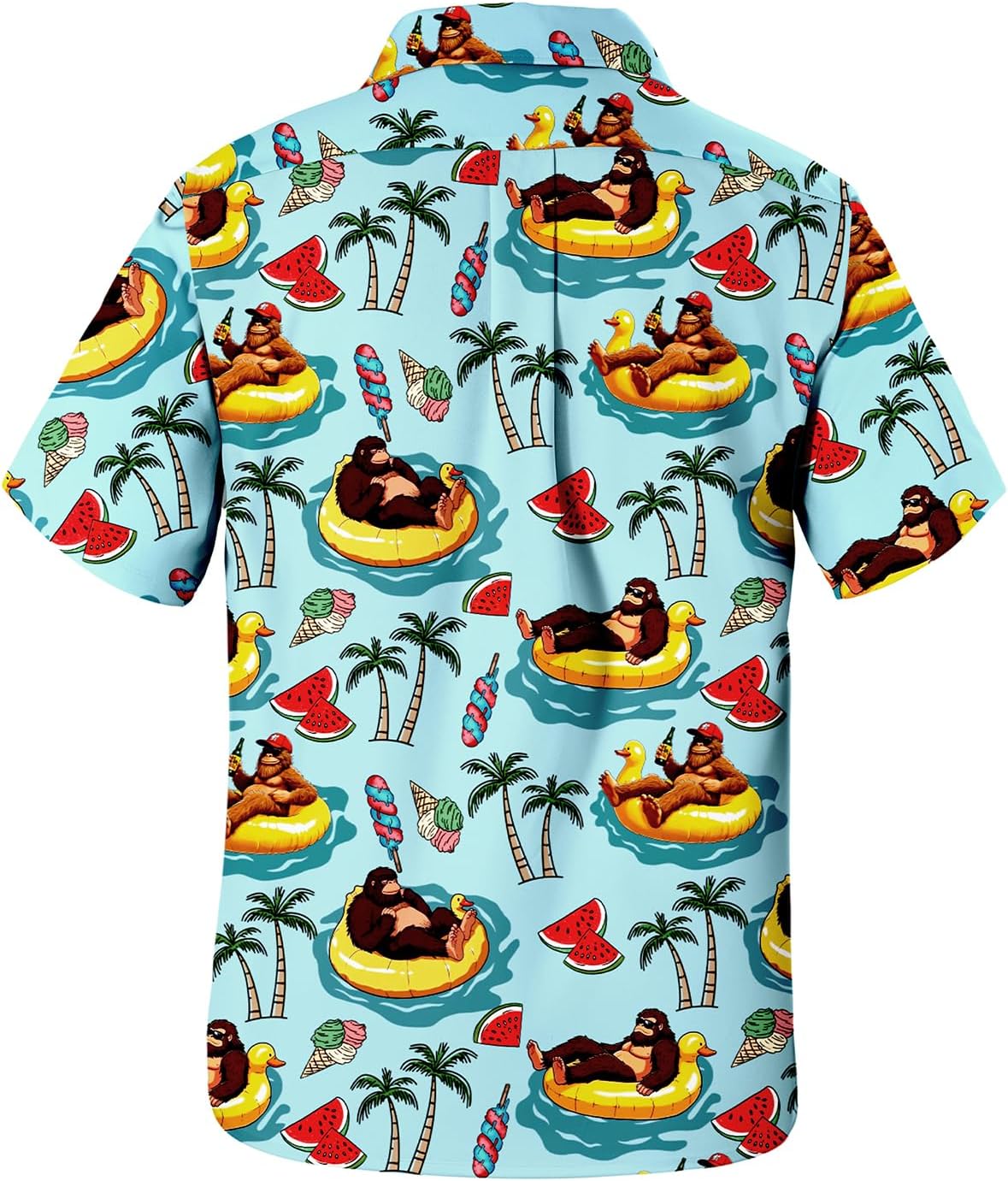 Funny Hawaiian Shirts for Men Short Sleeve Fun Beach Shirts Mens Casual Button Down Summer Vacation Wear - Image 3