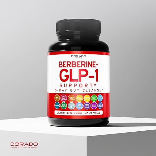 Miniatura 6 de Suplemento GLP-1 Fórmula 14 en 1 (Suplemento GLP1 con Berberina, ACV, Cromo, Canela de Ceilán, Cúrcuma y Más) Apoyo para la Salud Intestinal y el