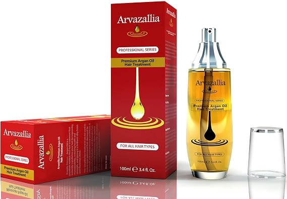 Arvazallia Argan Oil for Hair Treatment Leave in Treatment & Conditioner (Pack of 3)