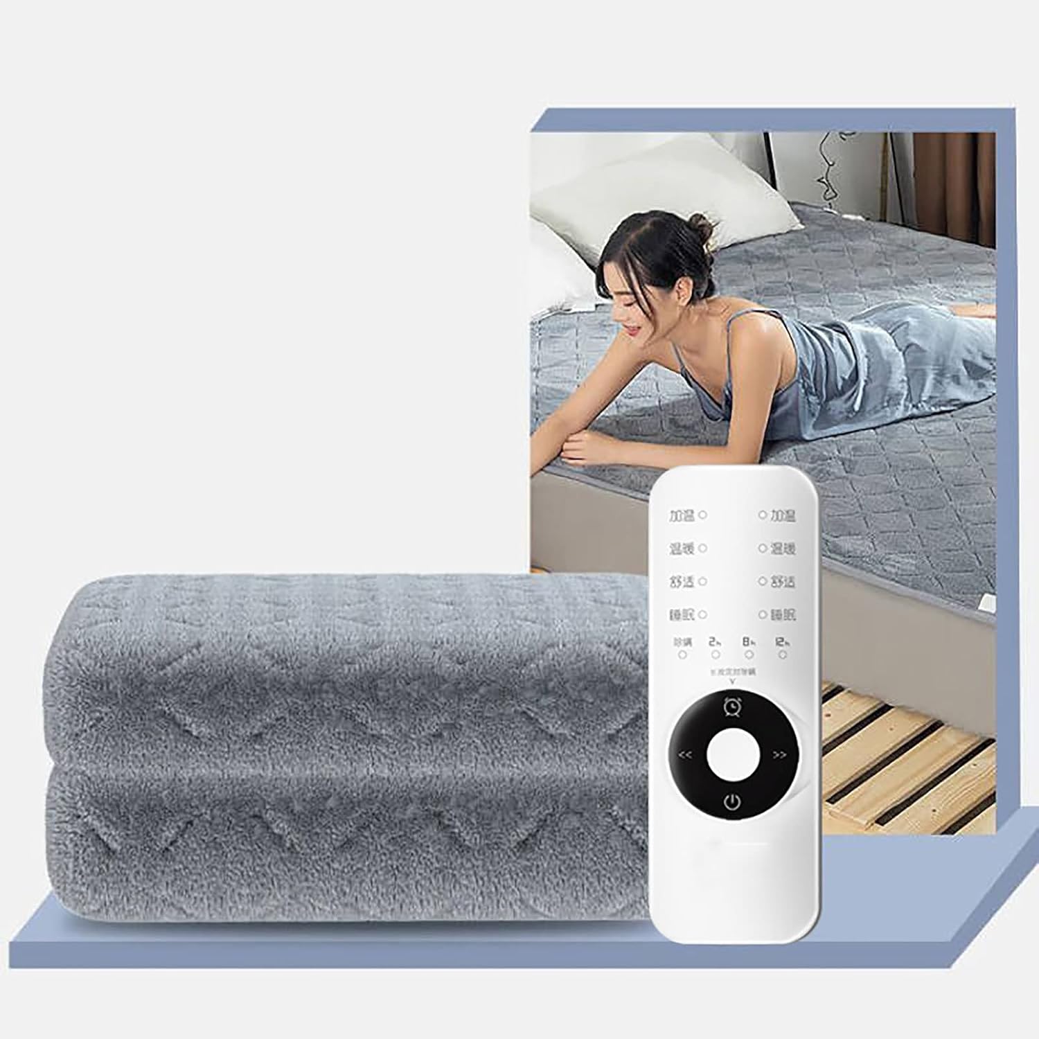 Electric Blanket, Comfort Control Electric Blanket with 4