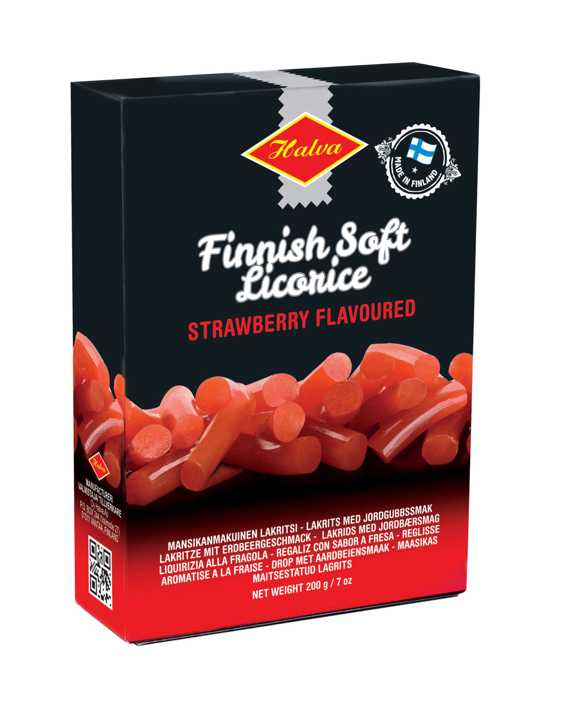 Halva - Halva - von Finnland - Halva Lakritz Erdbeer Box, 1 x 200 g - Art.No.: 9000475