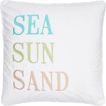 Levtex Home - Biscayne Sea Sun Sand Pillow White