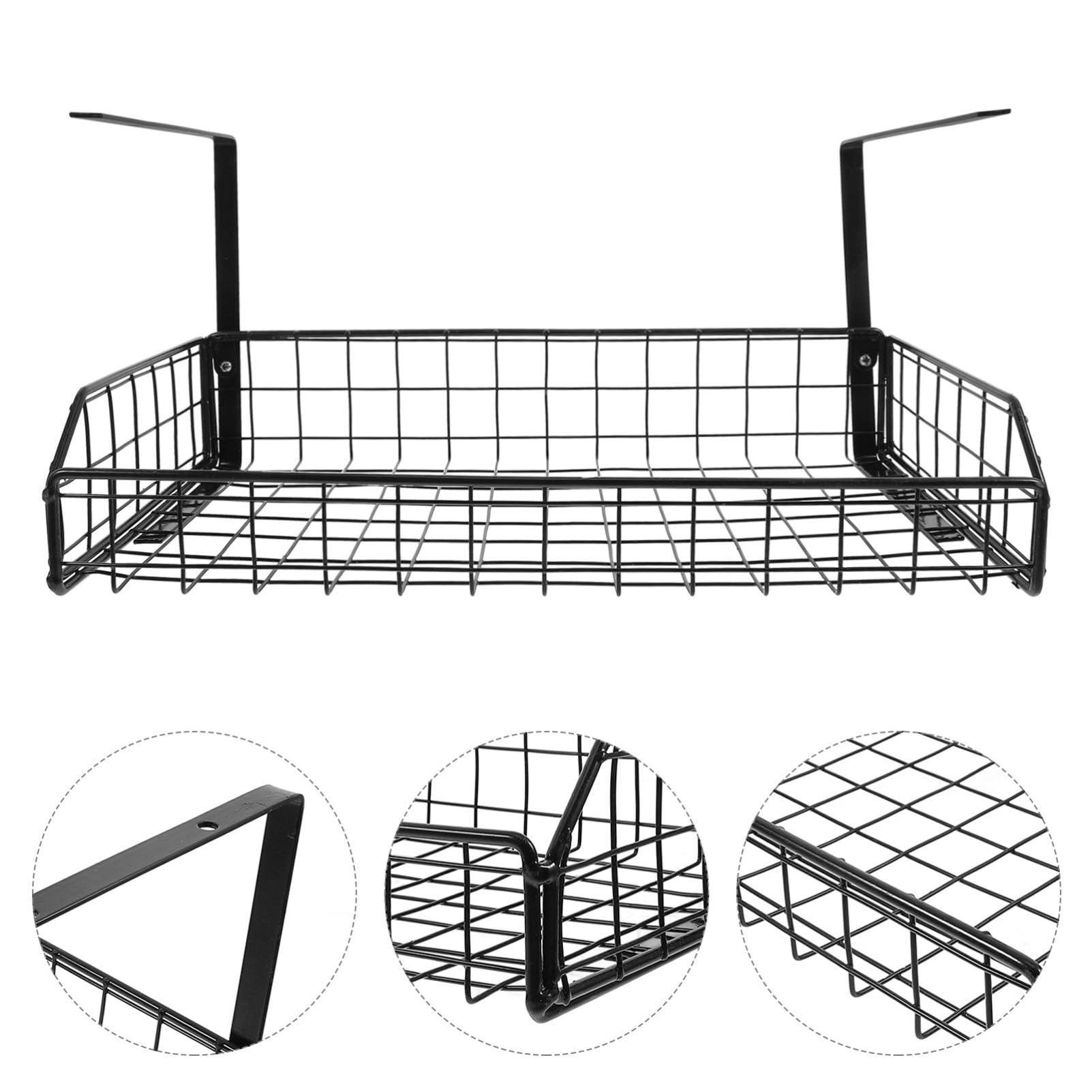 Ciieeo Gestione Cavi sotto la Scrivania Supporto Senza Foratura Vassoio per Organizzazione Cavi Adattatori e Hub USB Design Compatto