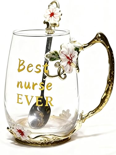 Miniatura 20 de Regalos navideños para mujeres, mamá, regalos perfectos para Navidad, Día de San Valentín, taza de café esmaltada de vidrio, regalos de cumpleaños