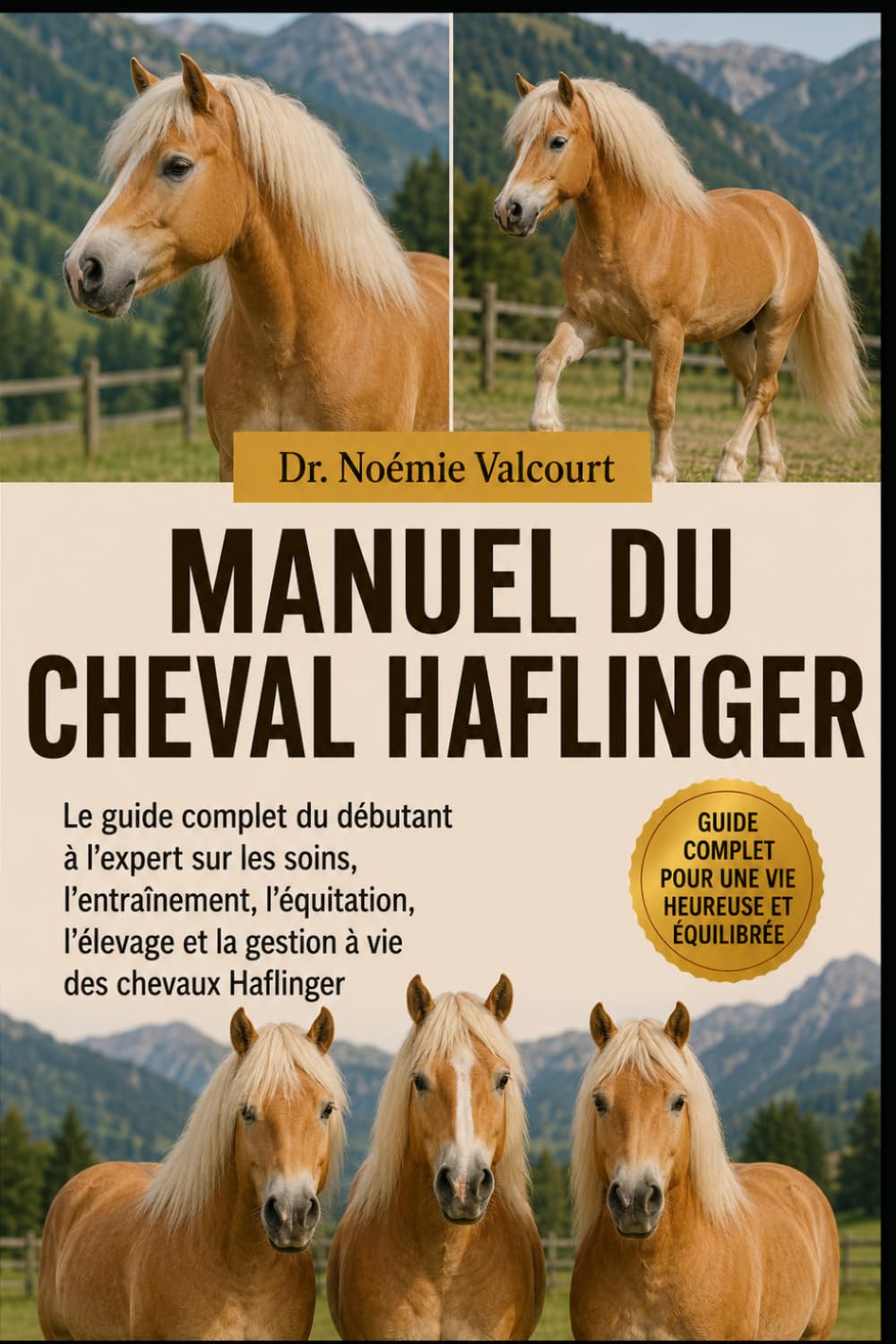 MANUEL DU CHEVAL HAFLINGER: Le guide complet du débutant à l'expert sur les soins, l'entraînement, l'équitation, l'élevage et la gestion à vie des chevaux Haflinger